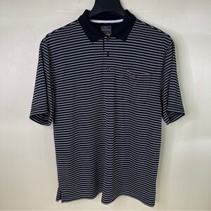 Greg Norman For Tasso Alba Five Iron Men’s Size Large Short Sleeve Black & White